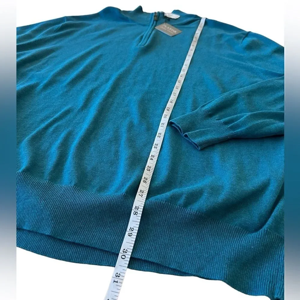 Jos a bank signature collection sweater teal size 2X prima cotton